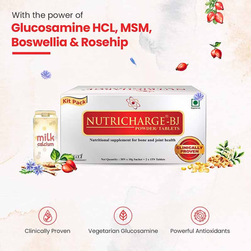 Nutricharge BJ Combo Pack (Powder sachets+ Tablets)