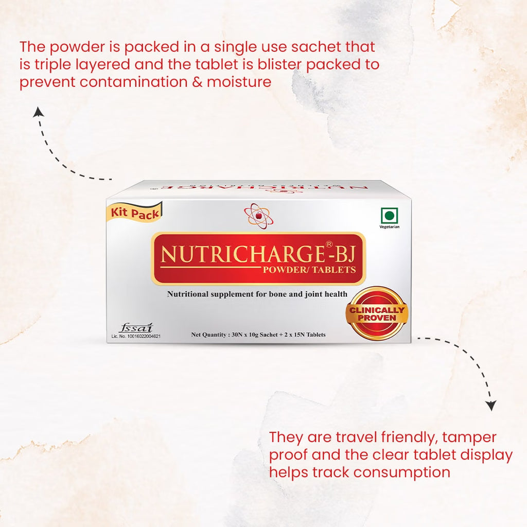 Nutricharge BJ Combo Pack (Powder sachets+ Tablets)
