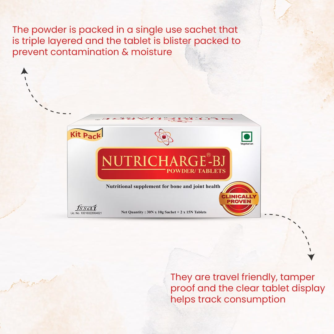 Nutricharge BJ Combo Pack (Powder sachets+ Tablets)